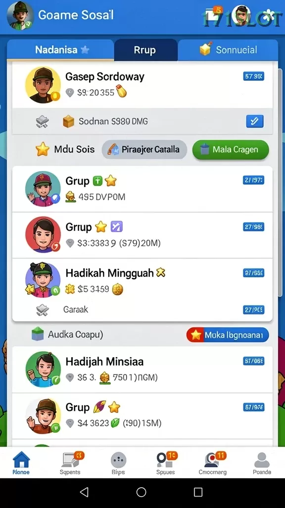 Cuplikan layar DEWATOGEL — aktivitas