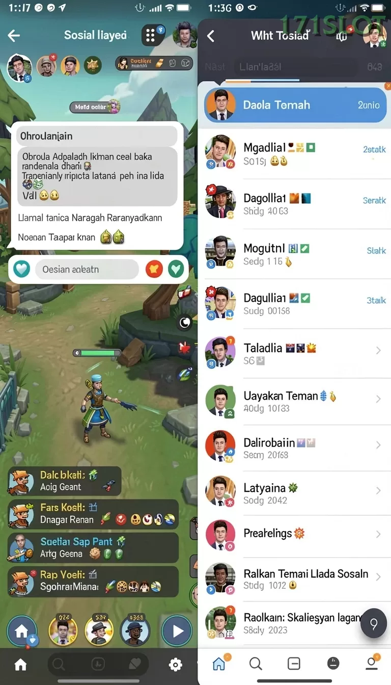 Cuplikan layar PLANET77 — aktivitas