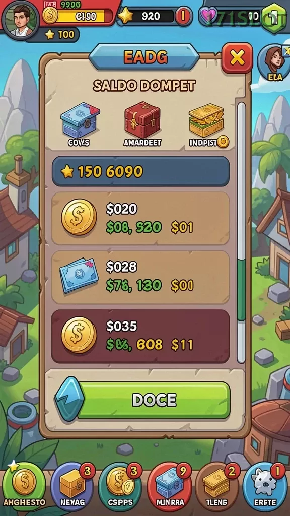 Cuplikan layar RUBAH4D — menu navigasi